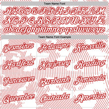Charger l'image dans la galerie, Custom White-Red 3D Pattern Abstract Fluid Line Performance Polo Shirt
