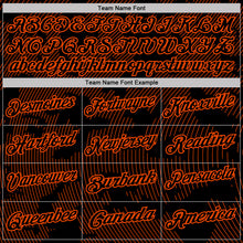 Загрузить изображение в средство просмотра галереи, Custom Black-Orange 3D Pattern Abstract Fluid Line Performance Polo Shirt
