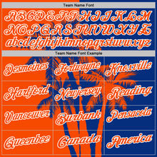 Charger l'image dans la galerie, Custom Royal Orange-White Hawaii Tropical Coastal Palm Trees Performance Polo Shirt
