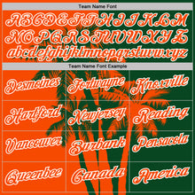 Charger l'image dans la galerie, Custom Green Orange-White Hawaii Tropical Coastal Palm Trees Performance Polo Shirt
