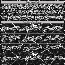 Laden Sie das Bild in den Galerie-Viewer, Custom Black-White 3D Pattern Abstract Network Crackle Performance Polo Shirt
