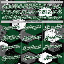 Laden Sie das Bild in den Galerie-Viewer, Custom Green Black Gray-White Modern Geometric Tech Hexagon Grid Performance Polo Shirt
