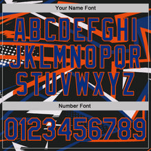 Laden Sie das Bild in den Galerie-Viewer, Custom Black Royal-Orange Dynamic Geometric Shard Performance Polo Shirt
