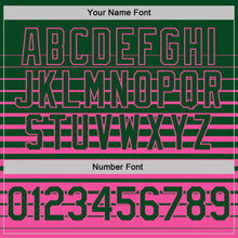 Load image into Gallery viewer, Custom Green-Pink Horizontal Gradient Stripe Performance Polo Shirt
