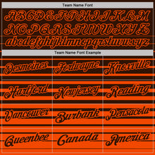 Charger l'image dans la galerie, Custom Brown-Orange Horizontal Gradient Stripe Performance Polo Shirt
