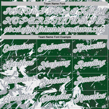 Charger l'image dans la galerie, Custom Green Gray-White Dynamic Splatter Brush Stroke Performance Polo Shirt
