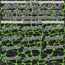 Charger l'image dans la galerie, Custom Black Aurora Green-White 3D Pattern Abstract Network Crackle Performance Polo Shirt
