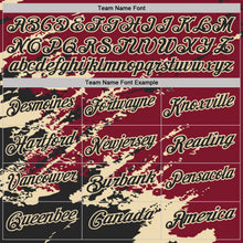Charger l'image dans la galerie, Custom Crimson Black-Cream Brush Stroke Shatter Splatter Performance Polo Shirt
