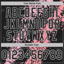 Загрузить изображение в средство просмотра галереи, Custom Black Light Pink Medium Pink-White Dripping Splatter Cracked Texture Performance Polo Shirt
