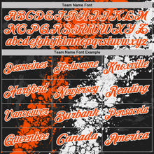 Загрузить изображение в средство просмотра галереи, Custom Black Orange-White Dripping Splatter Cracked Texture Performance Polo Shirt
