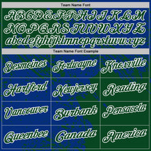 Load image into Gallery viewer, Custom Royal Green-White Distressed Scratch Brush Stroke Performance Polo Shirt
