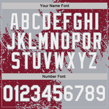 Load image into Gallery viewer, Custom Crimson White-Gray Distressed Scratch Brush Stroke Performance Polo Shirt
