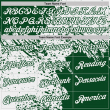 Load image into Gallery viewer, Custom White-Green Distressed Scratch Brush Stroke Performance Polo Shirt
