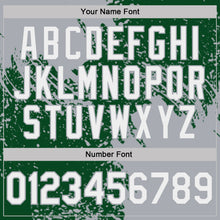 Load image into Gallery viewer, Custom Green White-Gray Distressed Scratch Brush Stroke Performance Polo Shirt
