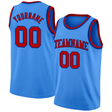 Laden Sie das Bild in den Galerie-Viewer, Custom Powder Blue Red-Royal Authentic Basketball Jersey
