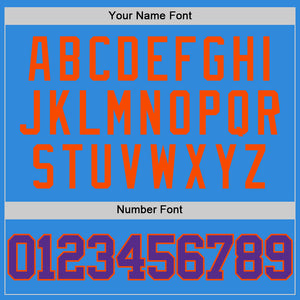 Custom Powder Blue Purple-Orange Authentic Basketball Jersey