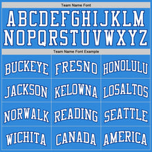 Загрузить изображение в средство просмотра галереи, Custom Powder Blue White-Royal Authentic Basketball Jersey
