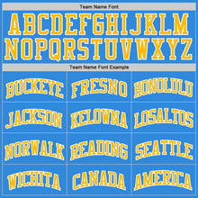 Laden Sie das Bild in den Galerie-Viewer, Custom Powder Blue Gold-White Authentic Basketball Jersey
