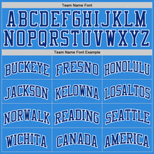 Laden Sie das Bild in den Galerie-Viewer, Custom Powder Blue Royal-White Authentic Basketball Jersey
