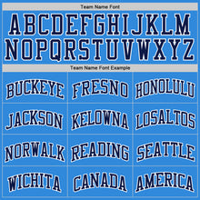 Laden Sie das Bild in den Galerie-Viewer, Custom Powder Blue Navy-White Authentic Basketball Jersey
