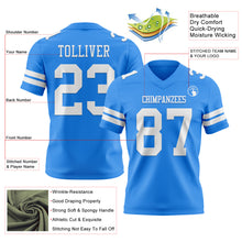 Загрузить изображение в средство просмотра галереи, Custom Powder Blue White Authentic Football Jersey
