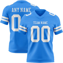 Загрузить изображение в средство просмотра галереи, Custom Powder Blue White Authentic Football Jersey
