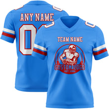 Загрузить изображение в средство просмотра галереи, Custom Powder Blue White-Red Authentic Football Jersey
