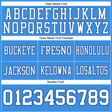 Laden Sie das Bild in den Galerie-Viewer, Custom Powder Blue White-Royal Authentic Football Jersey
