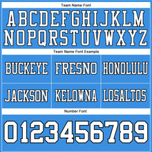 Загрузить изображение в средство просмотра галереи, Custom Powder Blue White-Black Authentic Football Jersey
