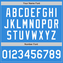 Load image into Gallery viewer, Custom Stitched Powder Blue White-Powder Blue Baseball Pullover Sweatshirt Hoodie
