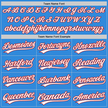 Load image into Gallery viewer, Custom Stitched Powder Blue White-Red Baseball Pullover Sweatshirt Hoodie
