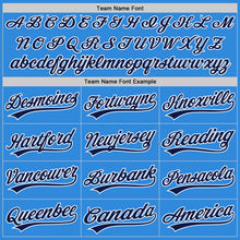 Laden Sie das Bild in den Galerie-Viewer, Custom Stitched Powder Blue Navy-White Baseball Pullover Sweatshirt Hoodie
