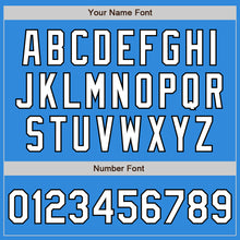 Load image into Gallery viewer, Custom Stitched Powder Blue White-Black Baseball Pullover Sweatshirt Hoodie
