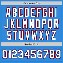 Laden Sie das Bild in den Galerie-Viewer, Custom Stitched Powder Blue White Royal-Red Baseball Pullover Sweatshirt Hoodie
