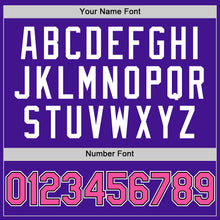 Load image into Gallery viewer, Custom Purple Pink-Black Mesh Authentic Throwback Baseball Jersey
