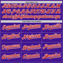 Load image into Gallery viewer, Custom Purple Red-White Mesh Authentic Throwback Baseball Jersey
