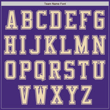 Charger l&#39;image dans la galerie, Custom Purple Cream Authentic Baseball Jersey
