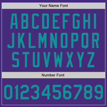 Загрузить изображение в средство просмотра галереи, Custom Purple Teal Authentic Baseball Jersey
