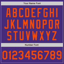 Загрузить изображение в средство просмотра галереи, Custom Purple Orange Authentic Baseball Jersey
