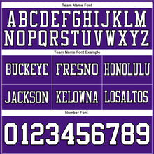 Laden Sie das Bild in den Galerie-Viewer, Custom Purple White-Black Authentic Football Jersey
