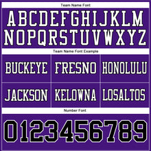 Загрузить изображение в средство просмотра галереи, Custom Purple Black-White Authentic Football Jersey
