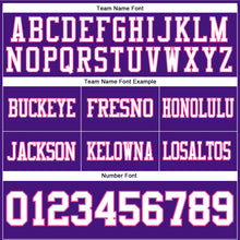 Загрузить изображение в средство просмотра галереи, Custom Purple White-Pink Authentic Football Jersey
