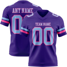 Загрузить изображение в средство просмотра галереи, Custom Purple Light Blue-Pink Authentic Football Jersey
