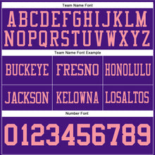 Загрузить изображение в средство просмотра галереи, Custom Purple Medium Pink Authentic Football Jersey

