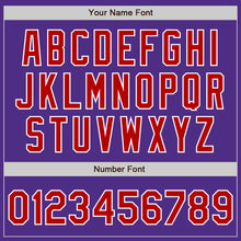 Загрузить изображение в средство просмотра галереи, Custom Stitched Purple Red-White Baseball Pullover Sweatshirt Hoodie
