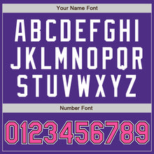 Загрузить изображение в средство просмотра галереи, Custom Stitched Purple Pink Black-White Baseball Pullover Sweatshirt Hoodie
