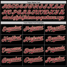 Загрузить изображение в средство просмотра галереи, Custom Black Crimson-Cream Star Raglan Sleeves Authentic Baseball Jersey
