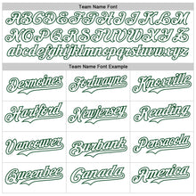 Charger l'image dans la galerie, Custom White Green Star Raglan Sleeves Authentic Baseball Jersey
