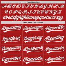 Загрузить изображение в средство просмотра галереи, Custom Red White Authentic Throwback Baseball Jersey
