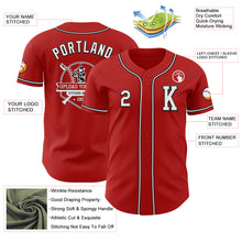 Laden Sie das Bild in den Galerie-Viewer, Custom Red White-Black Authentic Baseball Jersey
